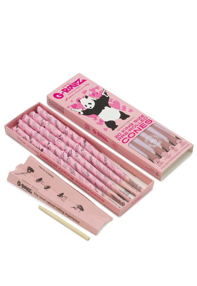 G-rollz Banksy's Graffiti 'Lightly Dyed Pink' King Size - Image 3