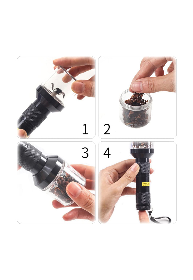 Electric Aluminium Grinder Black - Image 4